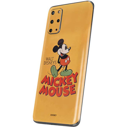 Disney Mickey Mouse Walt Disney Classic Character Galaxy S20 Plus Skin